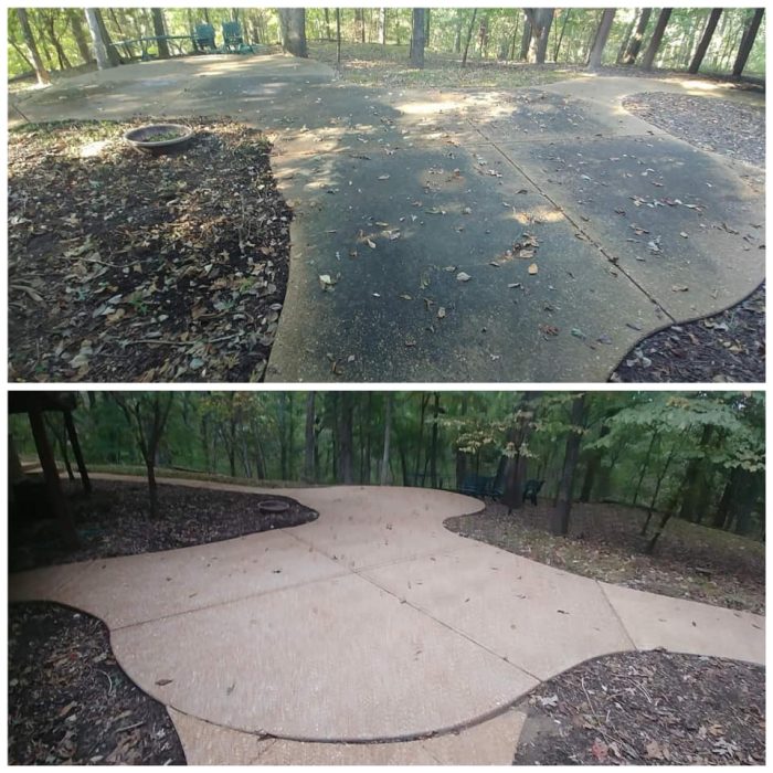 Power Washing project in Ladue MO
